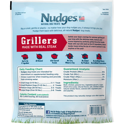 Blue Buffalo Nudges Grillers Steak Dog Treats, 16 oz