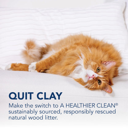 ökocat Low Tracking Natural Wood Clumping Cat Litter, Odor Control 14 Lbs