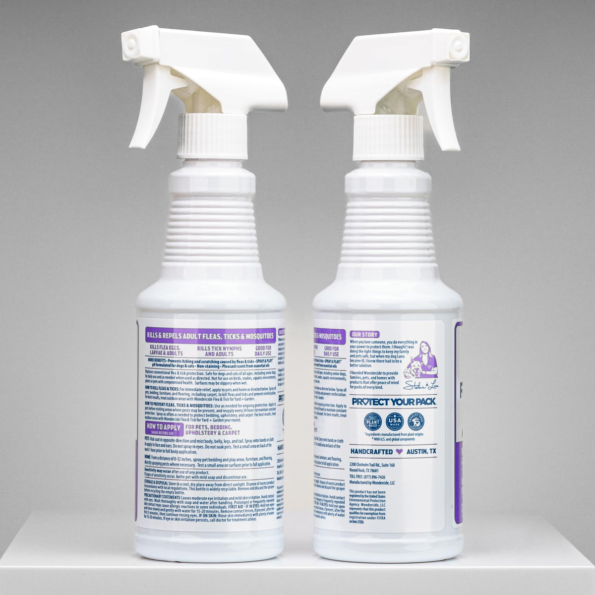Wondercide - Flea, Tick & Mosquito Spray for Pets and Home with Natural Essential Oils - Killer, Control, Prevention, Treatment - Lemongrass 16 oz