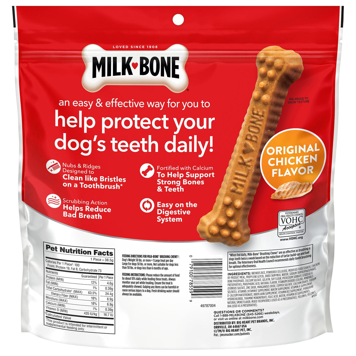 Milk-Bone Brushing Chews, Mini, Original Flavor, 90 Dental Treats