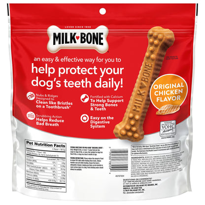 Milk-Bone Brushing Chews, Mini, Original Flavor, 90 Dental Treats