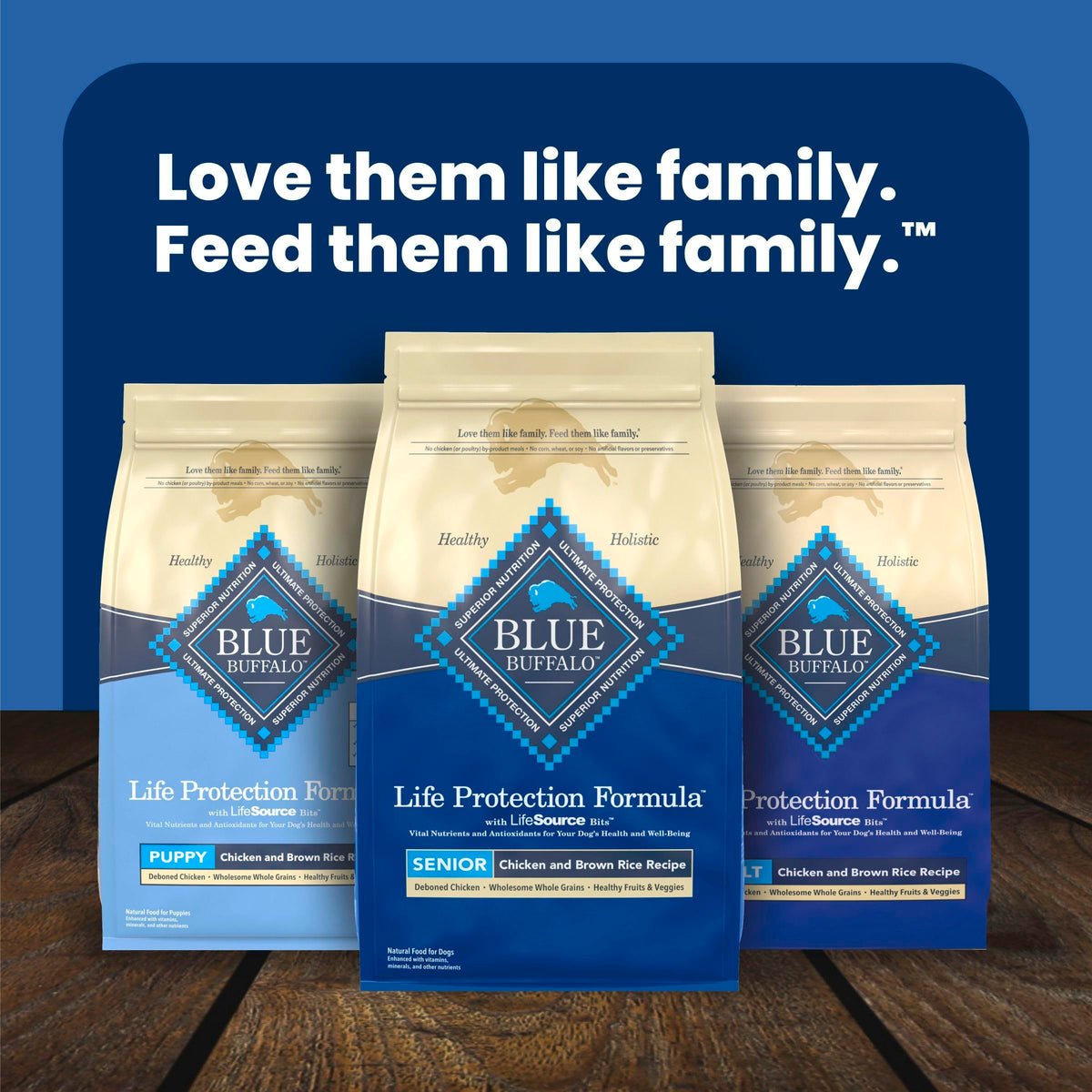 Blue Buffalo Life Protection Formula Chicken Senior 7+ Dry Dog Food, 5 lb