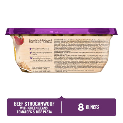 Nutrish Chicken Paw Pie Wet Dog Food, 8 oz. Tub (Pack of 8) (Rachael Ray)