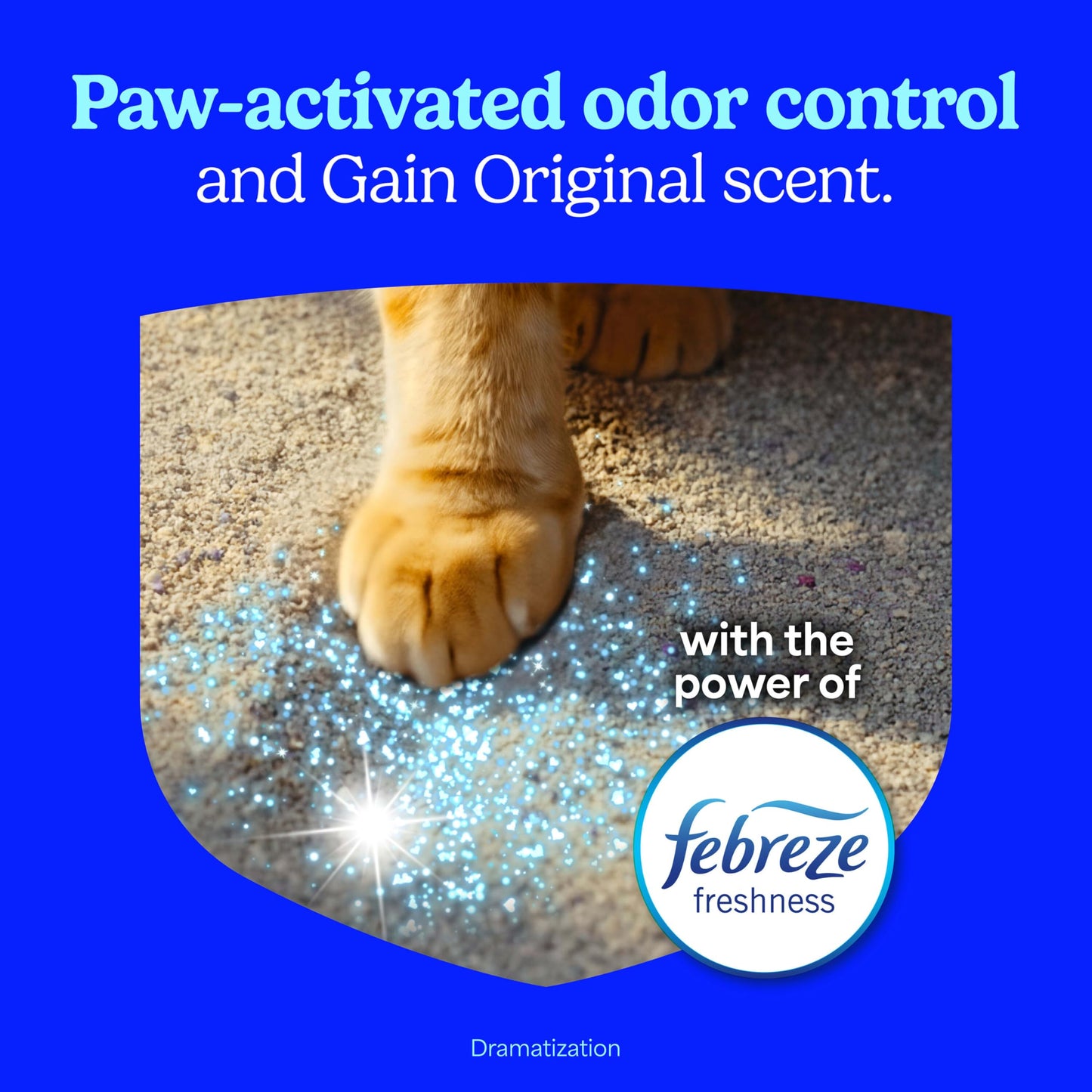 Fresh Step Advanced Odor Shield Clumping Cat Litter with Gain, 18.5 lb, 2Pk