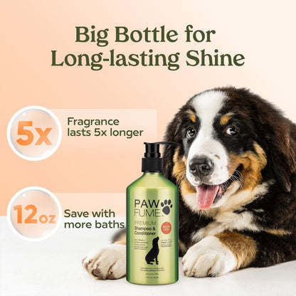 PAWFUME Dog Shampoo and Conditioner, Blue Ribbon, 1-Pack