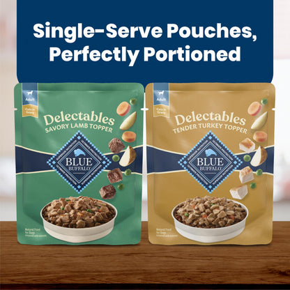 Blue Buffalo Delectables Variety Pack Dog Food Topper, 3 oz, 24 ct