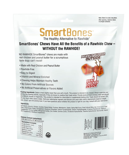 SmartBones Mini Bones Rawhide-Free Dog Treat, with Real Chicken, 56 Count