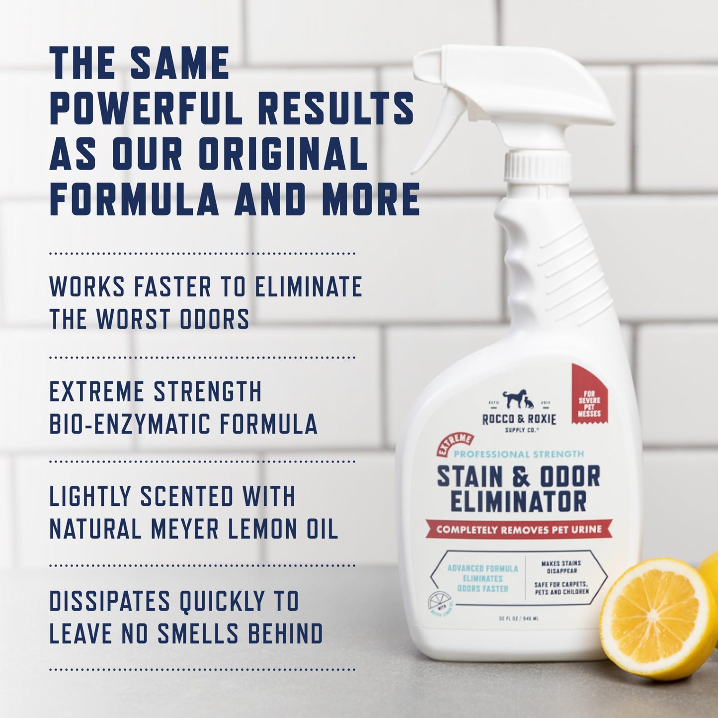 Rocco & Roxie Enzyme Stain & Odor Eliminator, 32 Fl Oz