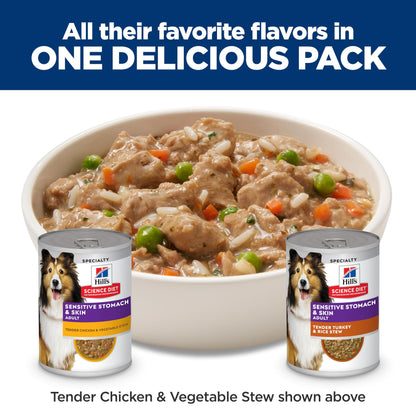 Hill's Science Diet Sensitive Stomach & Skin Wet Dog Food