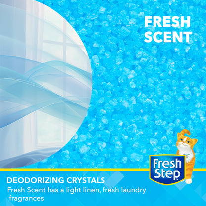 Fresh Step Cat Litter Crystals Deodorizer, Fresh Scent, 15 Oz