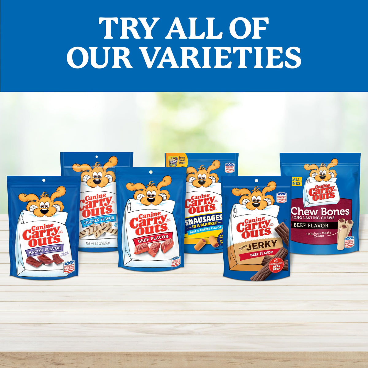 Canine Carry Outs Snausages in a Blanket Dog Treats, 4 Bags (22.5 Oz. Each)