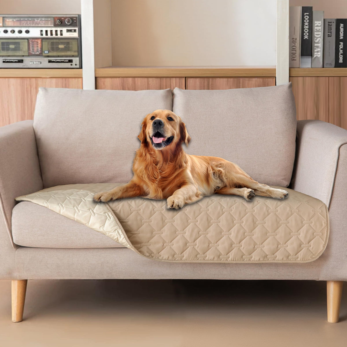 gogobunny Waterproof Blanket, Couch Covers for Dogs, Reversible Protector