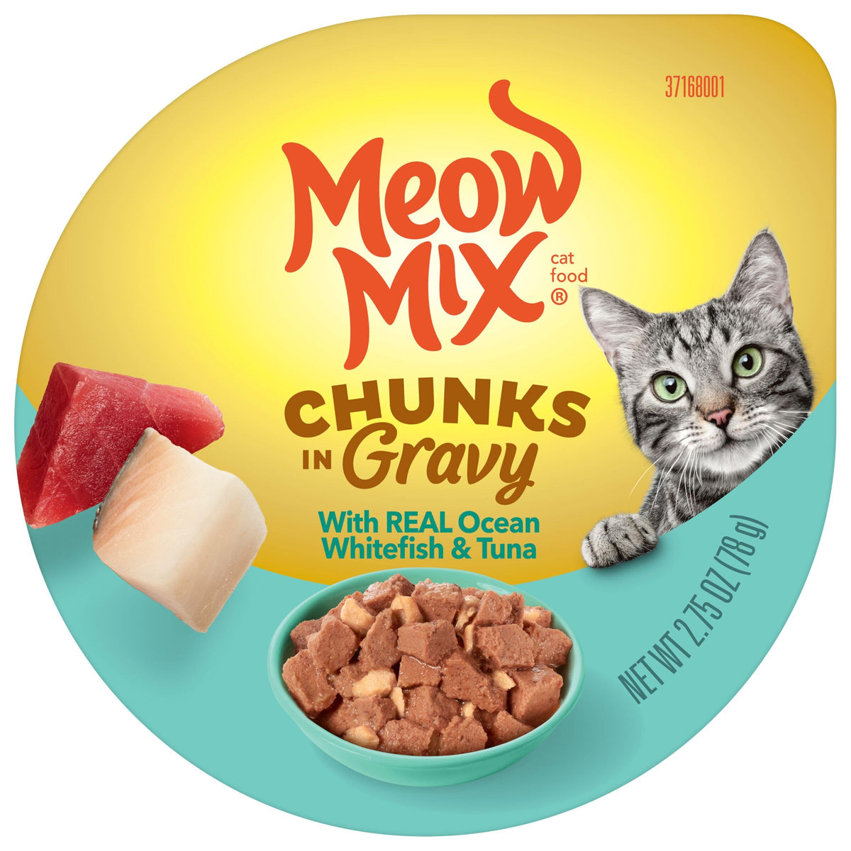 Meow Mix Seafood Favorites, Wet Food Variety Pack, 12 Cups