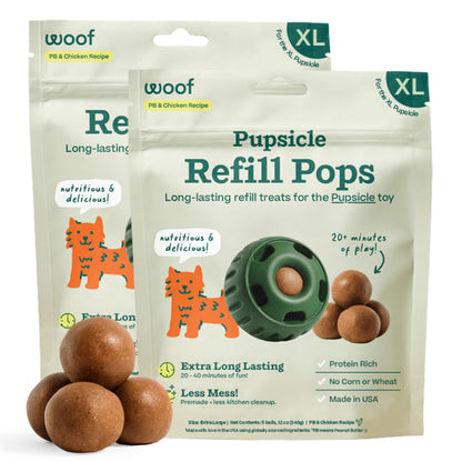 WOOF Pupsicle Birthday Refill Pops Dog Treats, Large