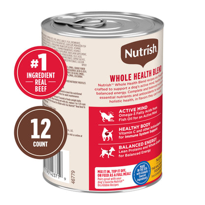 Nutrish Paté Variety Pack Wet Dog Food, 13 oz. Can, 12 Pack (Rachael Ray)