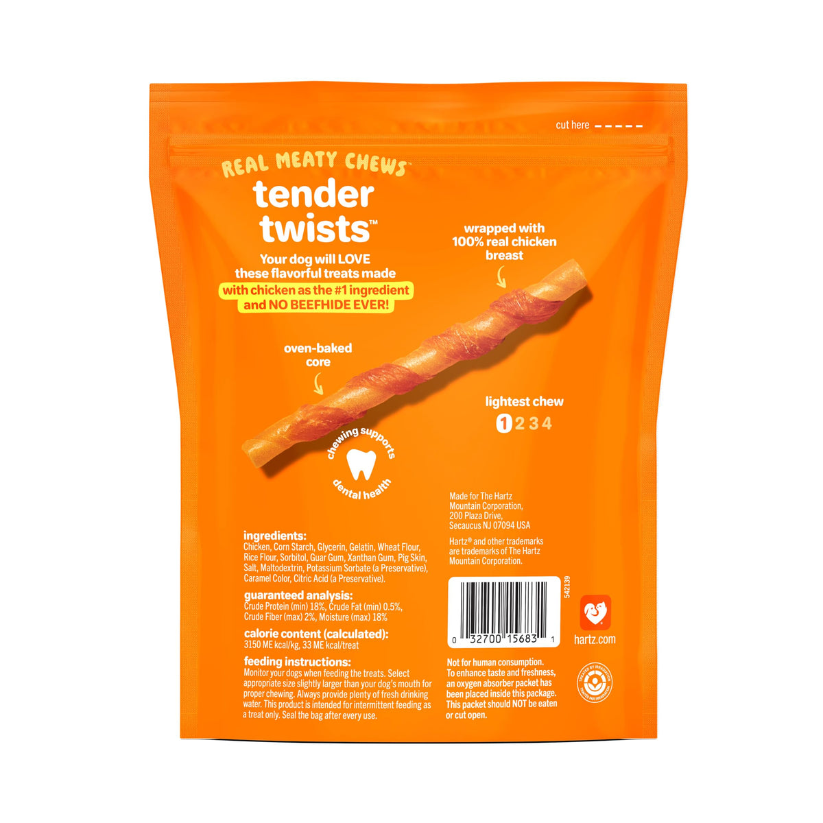 Hartz Oinkies Tender Twirls + Collagen Rawhide‑Free Dog Chews, 20 Count, 9.5 Ounce (Pack of 12)