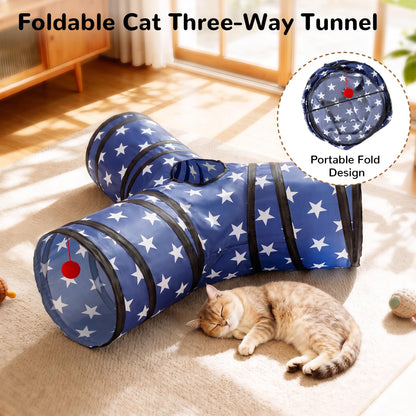 Tempcore Pet Tunnel Tube Cat Toys, Cat Tunnels for Indoor Cats