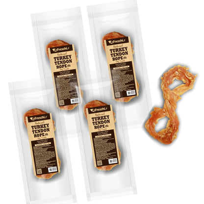 A Freschi srl® All-Natural Turkey Tendon for Dogs, Ring (S), 6 Count