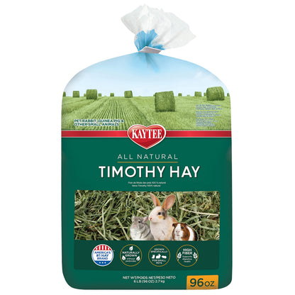 Kaytee Timothy Hay, High Fiber for Rabbits, Guinea Pigs, 32 Ounces
