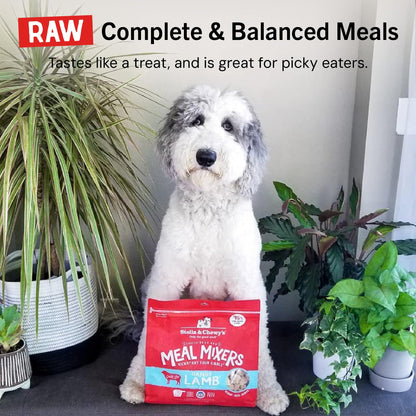 Stella & Chewy's Freeze-Dried Raw Chicken Meal Mixers- Dog Food Topper & Mixer - Made with 95% Cage-Free Chicken, Organs & Bone - Perfect for Picky Eaters - Grain-Free, 2.19 Pound (Pack of 4)