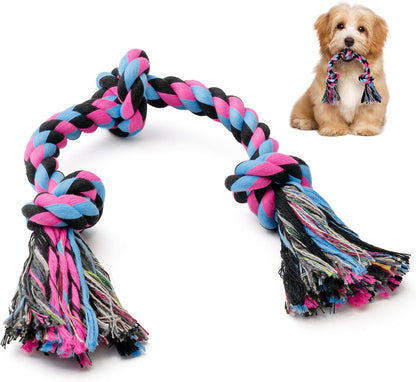 SHARLOVY Large Tough Chew Toys for Aggressive Chewers, 9 Pack Dog Rope Toys