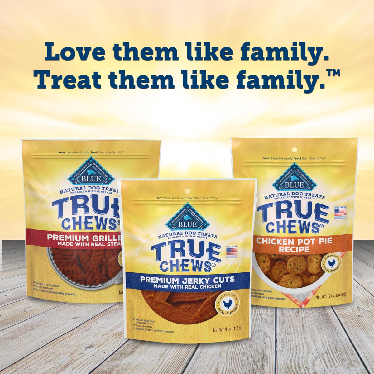 Blue Buffalo True Chews Premium Jerky Cuts Steak Dog Treats, 10 oz
