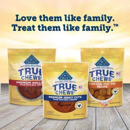Blue Buffalo True Chews Premium Jerky Cuts Steak Dog Treats, 10 oz
