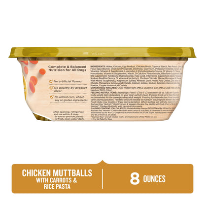 Nutrish Chicken Paw Pie Wet Dog Food, 8 oz. Tub (Pack of 8) (Rachael Ray)