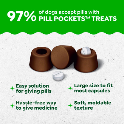 Greenies Pill Pockets Small Size Dog Treats, Peanut Butter, 3.2 oz