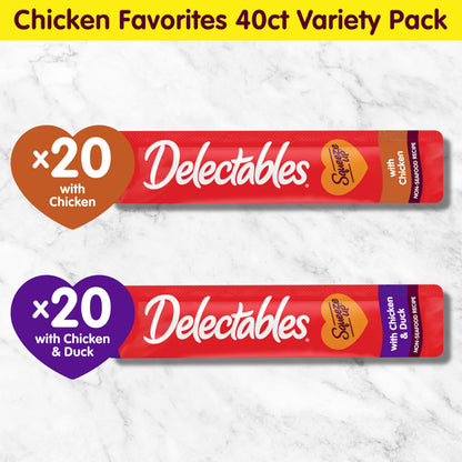 Delectables Squeeze Up Non-Seafood Variety Pack Lickable Cat Treat, 20 Count (Pack of 1)