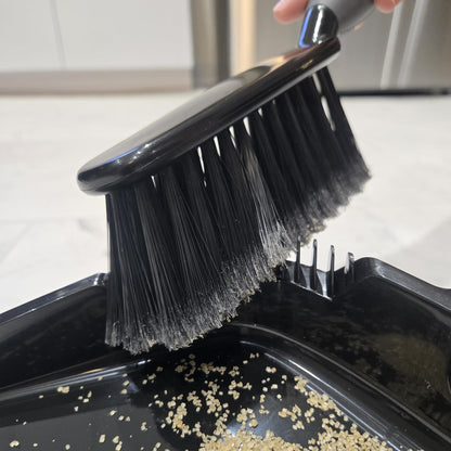 O-Cedar Pet Pro Broom with Step-On Dustpan | Removes Over 99% of Dust & Dirt in One Sweep | Removes 3X More Pet Hair | Quiet Cleaning Tool for Cat and Dog Owners