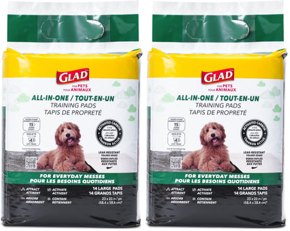 Glad for Pets Activated Carbon Disposable Dog Training Pads, 100 Count
