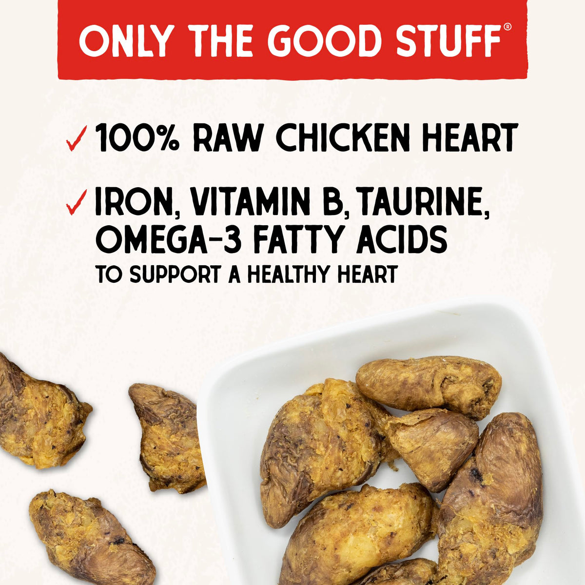 Stella & Chewy's Freeze-Dried Raw Chicken Breast Dog Treats - Single Ingredient, No Additives - Premium Training Treats - Perfect For Picky Eaters - 2.75oz Bag