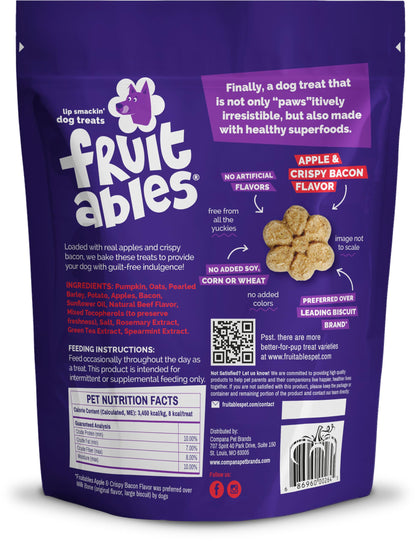 Fruitables Baked Dog Treats, Low Calorie Treats, Pumpkin & Blueberry, 12oz