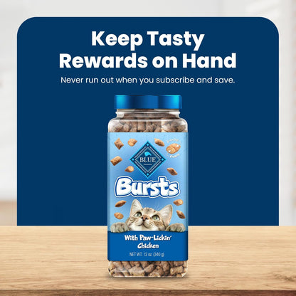 Blue Buffalo Bursts Chicken Crunchy & Creamy Cat Treats, 12 oz