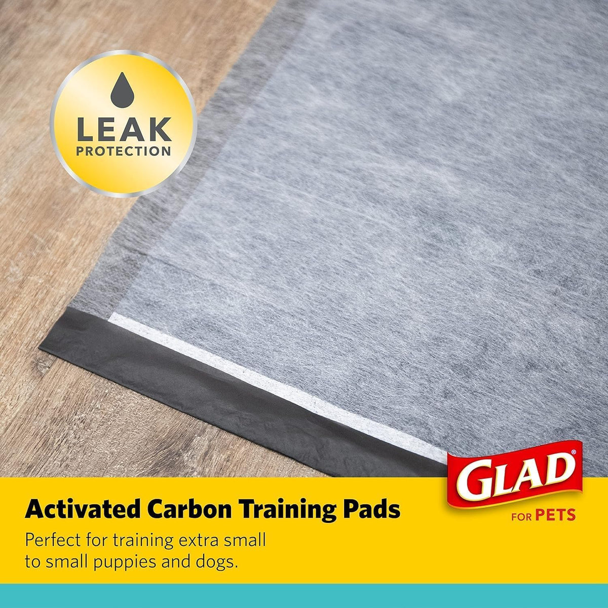 Glad for Pets Activated Carbon Disposable Dog Training Pads, 100 Count