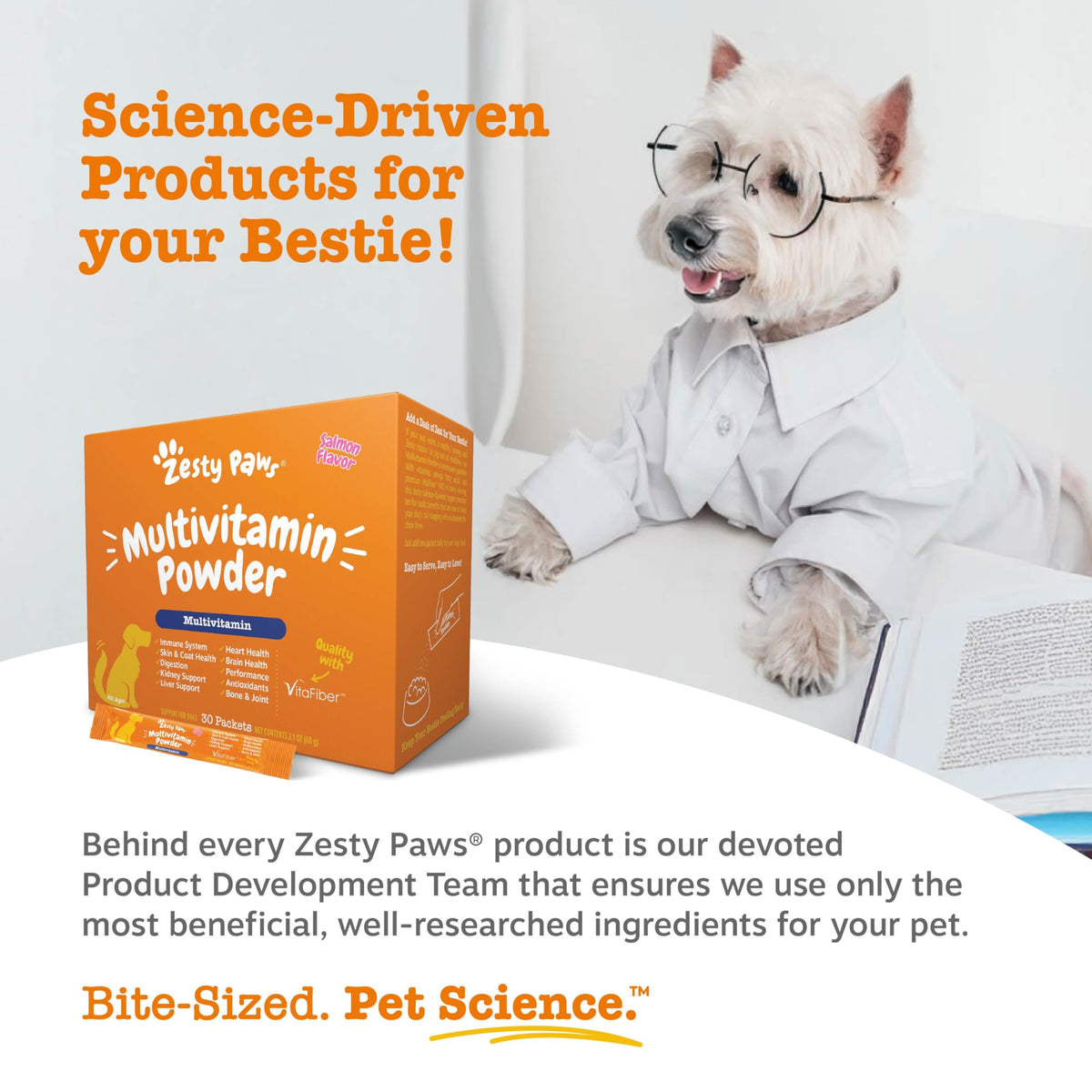 Zesty Paws Dog Multivitamin + Glucosamine for Dogs - Peanut Butter, 90 Ct