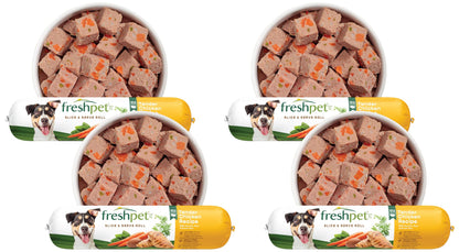 Freshpet Dog Food, Slice and Serve Roll, Tender Chicken Recipe, 16 Oz