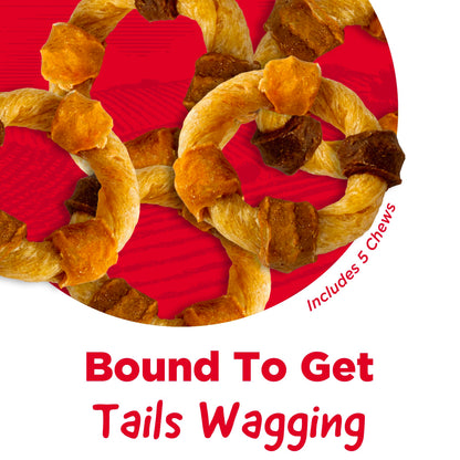 Country Kitchen Rawhide Free Beef Twists Dog Chews, 3 Count