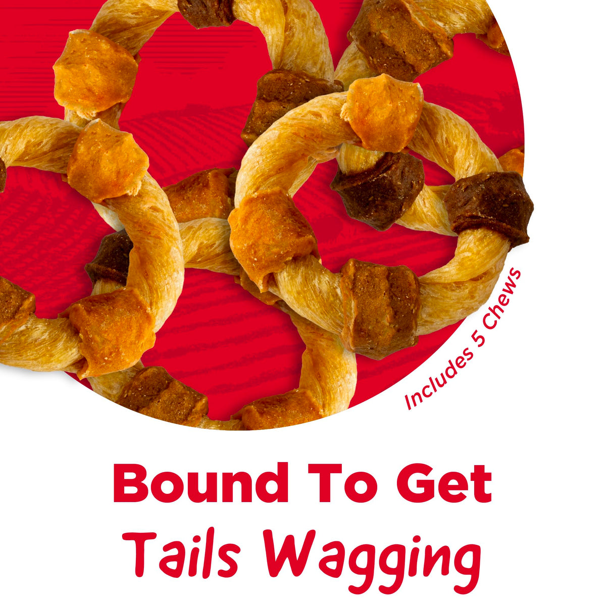 Country Kitchen Rawhide Free Beef Twists Dog Chews, 3 Count
