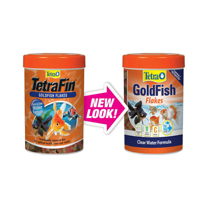 Tetra Goldfish Flakes, Nutritionally Balanced Diet For Aquarium Fish, Vitamin C Enriched Flakes, 0.42 oz
