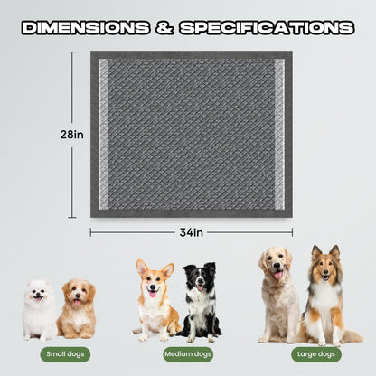 Dog Pee Pads for Dogs Extra Large 31"x47" Count with Tabs