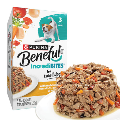 Purina Beneful Small Breed Wet Dog Food Variety Pack, (30) 3 oz Cans