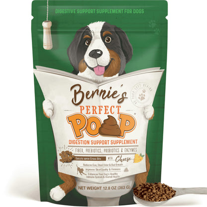 Bernie's Perfect Poop 4-in-1 Digestion Supplement, 2 Flavor Bundle, 12.8 oz