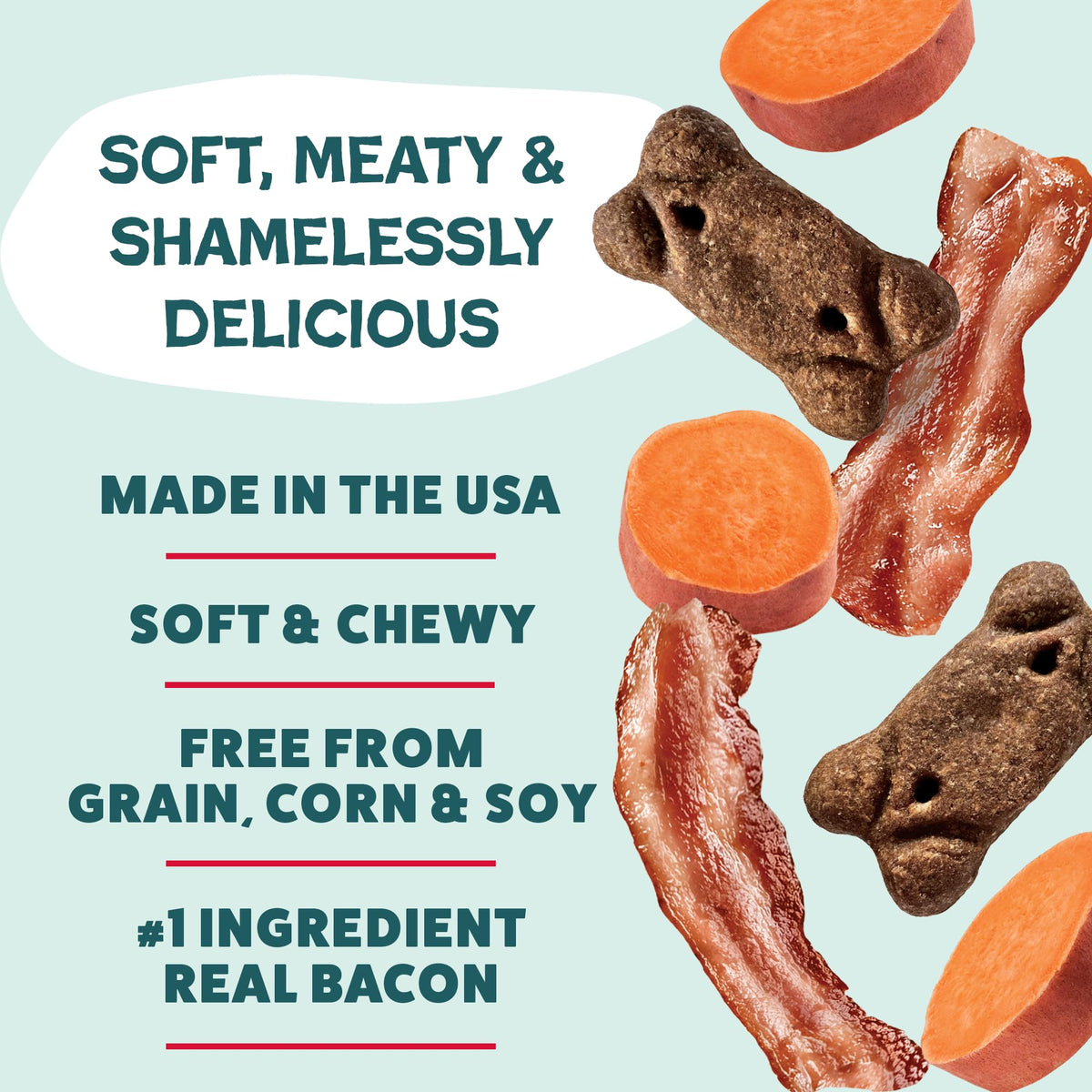 Shameless Pets Meaty Tenders Variety Pack, Soft Dog Treats, 8 Ounce (Pack of 6)