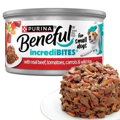 Purina Beneful Small Breed Wet Dog Food Variety Pack, (30) 3 oz Cans