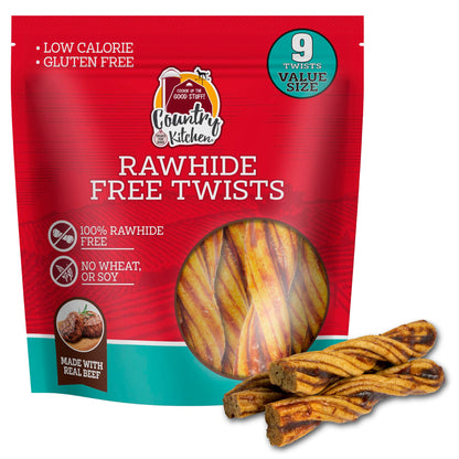 Country Kitchen Rawhide Free Kabob Rings 4 Flavor Variety Pack, 5 Count