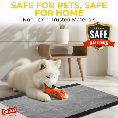 Glad for Pets Activated Carbon Disposable Dog Training Pads, 100 Count