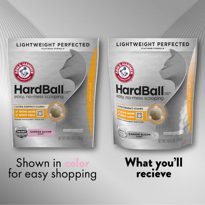 ARM & HAMMER HardBall Clumping Cat Litter, Garden Bloom, 14.5 Lbs