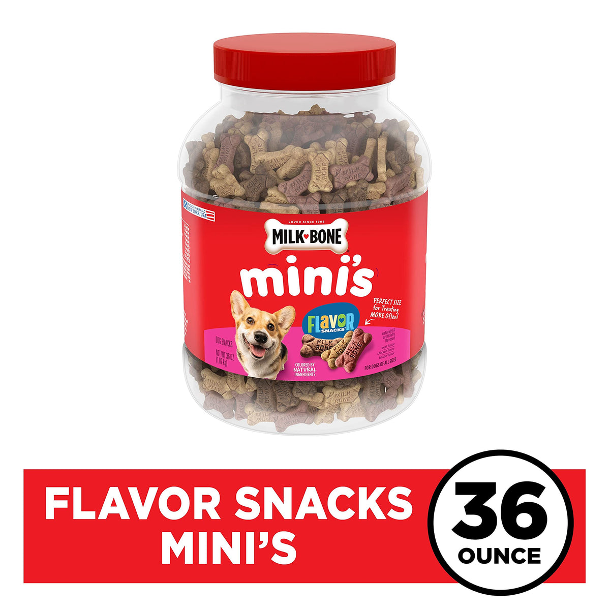 Milk-Bone Flavor Snacks Mini’s Dog Treats, 36 Oz.